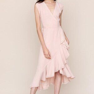 Yumi Kim Cap Sleeve V-Neck Wrap Dress